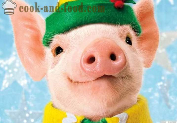 Mit, hogy felkészüljenek az új évet 2019-es év a Pig - Szilveszter menüben a Year of the Pig, vagy vadkan, receptek képekkel