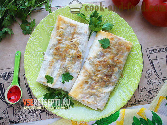Pita kenyér zöldség és gomba recept