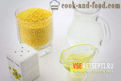 Recept kukorica kása a víz