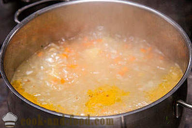 Sóska leves tojás recept egy fotó