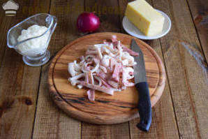 Squid saláta sajttal és tojással