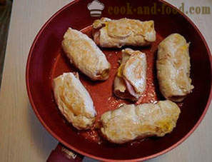 Csirke roll „Cordon Bleu” tejszínes mártással