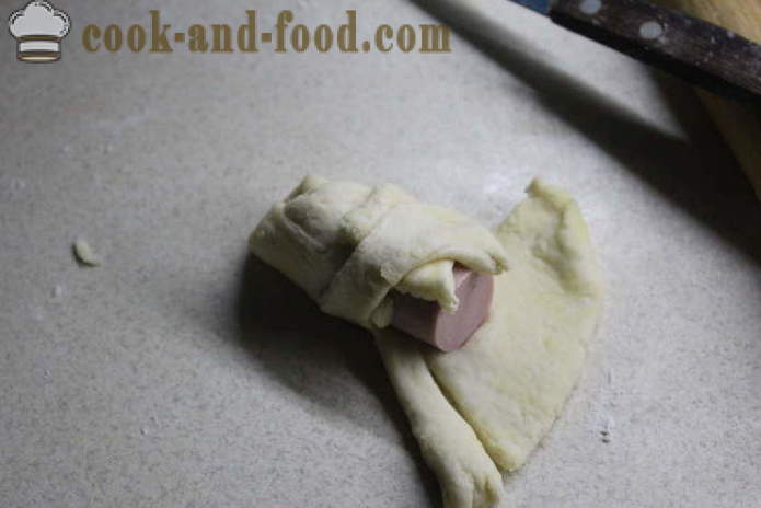 Sertés takaró joghurt és élesztő -, hogyan kell főzni hot dog tészta a sütőben, a lépésről lépésre recept fotók