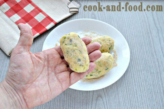 Sajt pogácsákat burgonyapüré -, hogyan kell elkészíteni a hús golyó burgonya és sajt, egy lépésről lépésre recept fotók