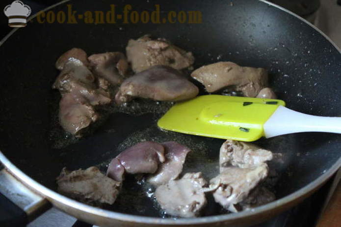 Leves csirkemájjal - hogyan kell főzni leves máj, lépésről lépésre recept fotók