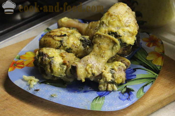 Töltött csirkecomb a sütőben - hogyan kell főzni egy finom csirkecomb, lépésről lépésre recept fotók