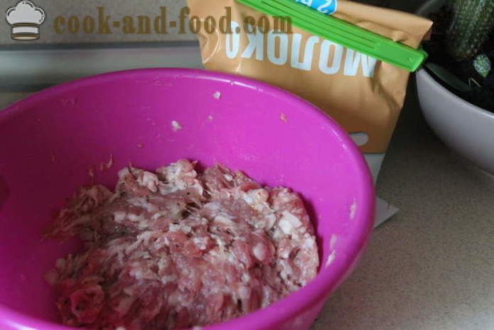 Sertés fasírt gombával és tejszínes mártással - hogyan kell elkészíteni fasírt a darált hús és a gomba, egy lépésről lépésre recept fotók