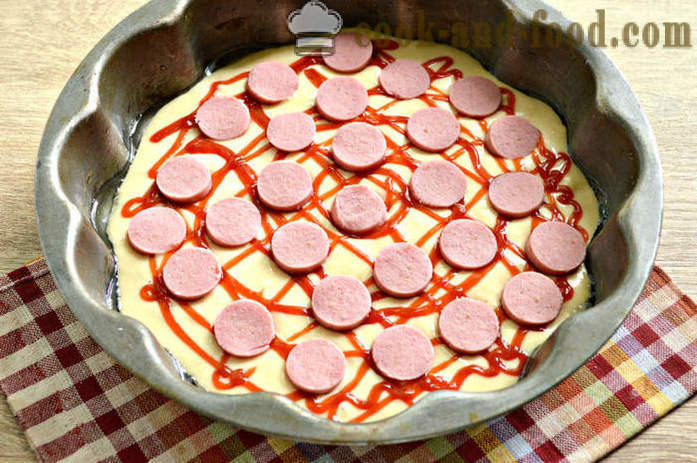 Házi pizza tésztát élesztő nélkül -, hogyan kell elkészíteni egy gyors pizza pizzéria, lépésről lépésre recept fotók