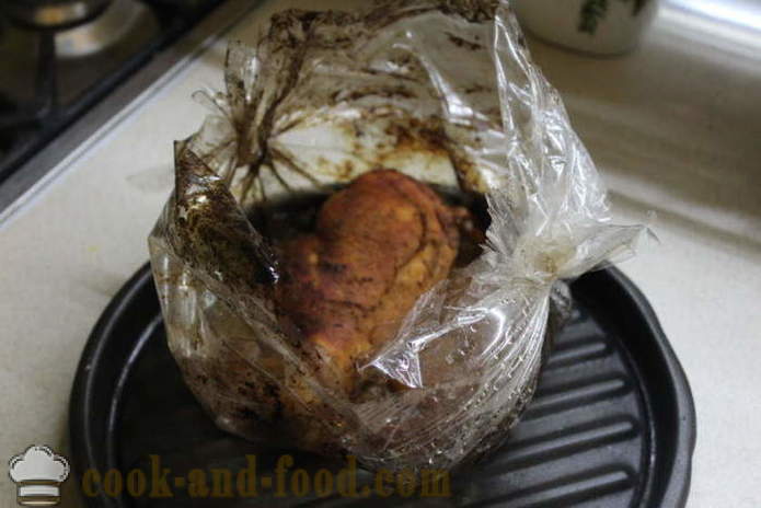 Főoldal füstölt csirkemell fóliában -, hogyan lehet egy füstölt csirkét a sütőbe, egy lépésről lépésre recept fotók