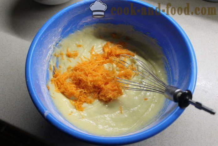 Répatorta narancshéj - hogyan kell sütni egy tortát narancsos sárgarépa, egy lépésről lépésre recept fotók