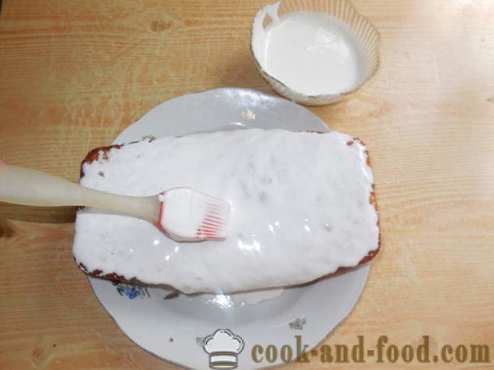 Eljegesedés zselatinnal húsvéti sütemény -, hogyan kell elkészíteni a máz tojás nélkül, lépésről lépésre recept fotók