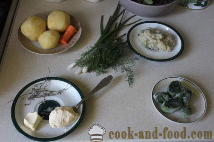 Spenót tejszínnel és knédlivel - hogyan kell főzni leves spenót fagyasztva, lépésről lépésre recept fotók