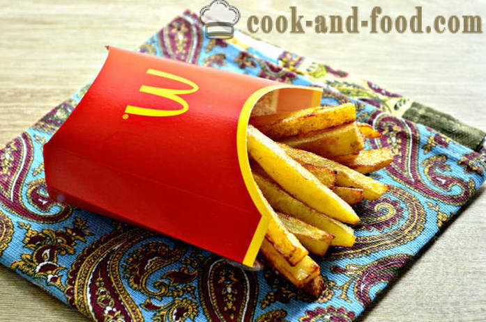 Hasábburgonya McDonalds -, hogyan kell főzni hasábburgonya a serpenyőben, lépésről lépésre recept fotók