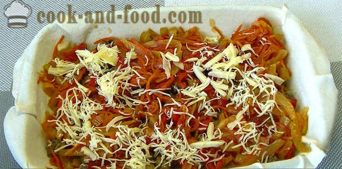 Diétás lasagna zöldséget és húst -, hogyan kell főzni lasagna az otthoni, lépésről lépésre recept fotók