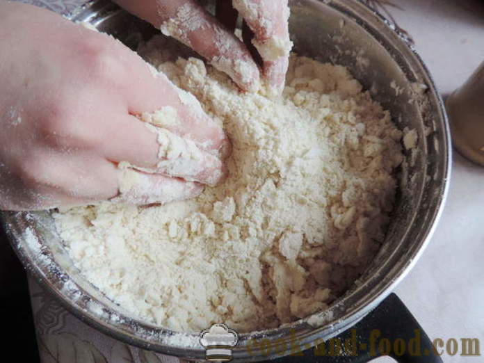 Gyors leveles tészta kelt tészta -, hogyan kell főzni keksz puff kelt tészta gyorsan, lépésről lépésre recept fotók