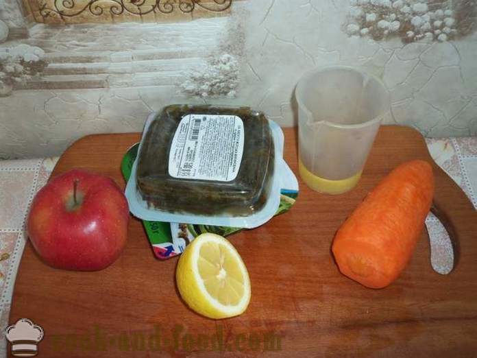 Lean egyszerű salátát hínár - hogyan kell egy saláta moszat, lépésről lépésre recept fotók