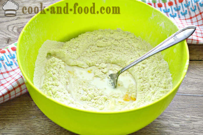 Finom gombóc tészta tejjel -, hogyan kell főzni galuska tésztát tejjel, egy lépésről lépésre recept fotók
