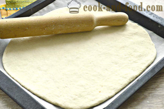 Lean kelt tészta káposztával -, hogyan kell sütni egy húsmentes káposzta torta a sütőben, a lépésről lépésre recept fotók
