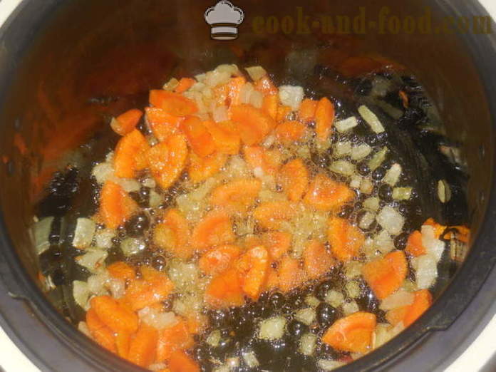 Szoljánka kolbásszal és burgonya multivarka - hogyan kell főzni egy finom kolbász burgonya, lépésről lépésre recept fotók