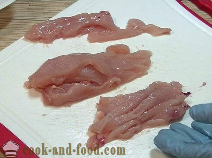 Csirkemell kínai szójaszósz -, hogyan kell főzni csirke egy kínai mártás, lépésről lépésre recept fotók