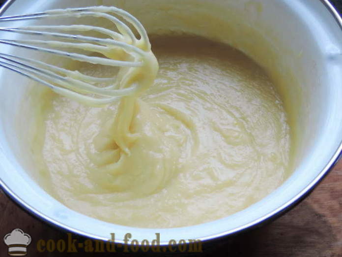 A puding tejföllel - hogyan krémes puding krém, lépésről lépésre recept fotók