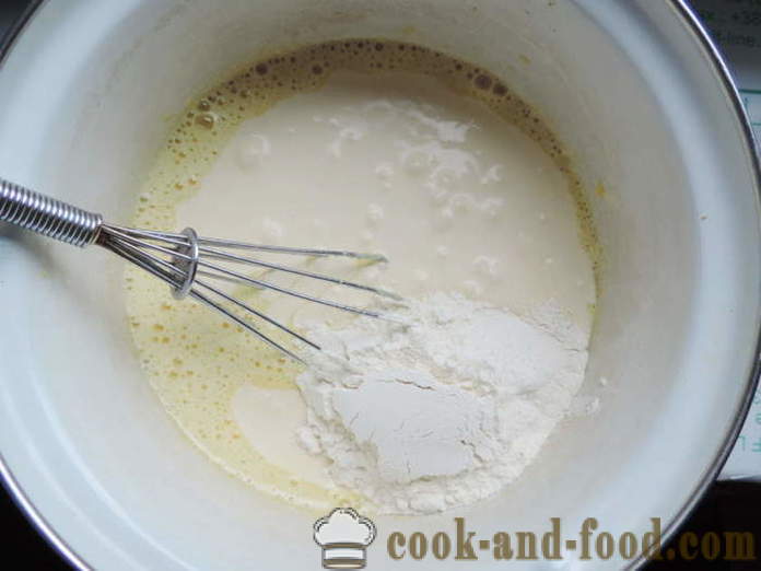 A puding tejföllel - hogyan krémes puding krém, lépésről lépésre recept fotók