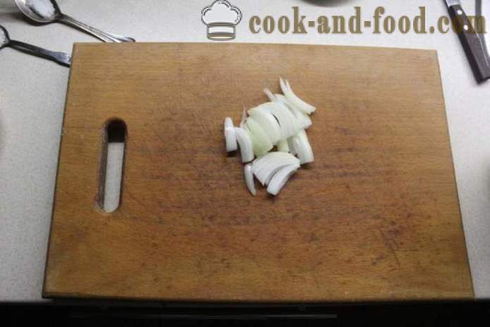 Tejfölös hagymás mártásban ecetes hagyma -, hogyan kell főzni egy finom szósz hagyma, tejföl, majonéz egy lépésről lépésre recept fotók