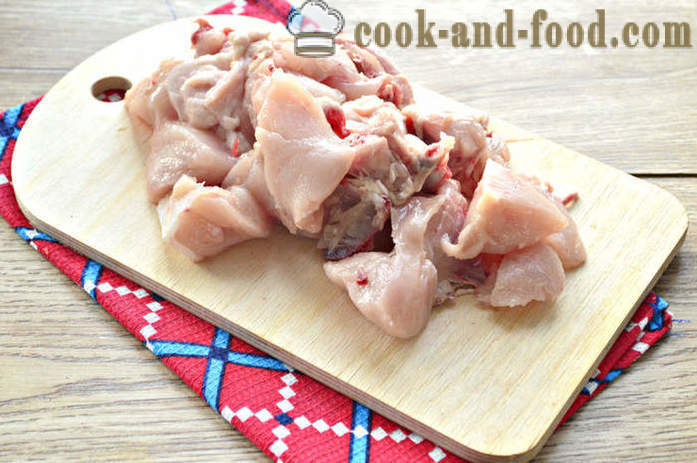 Sült burgonya csirke -, hogyan kell főzni egy finom pörkölt burgonya, csirke, lépésről lépésre recept fotók