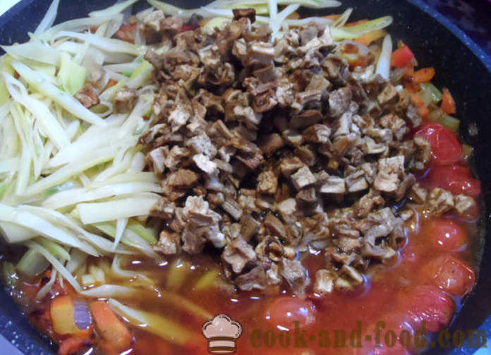 Sűrű leves Chili con carne - hogyan kell főzni egy klasszikus chili con carne, lépésről lépésre recept fotók