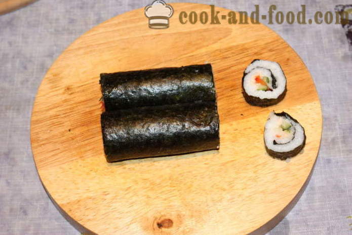 Finom és egyszerű öntetek sushi - hogyan lehet sushi otthon, lépésről lépésre recept fotók
