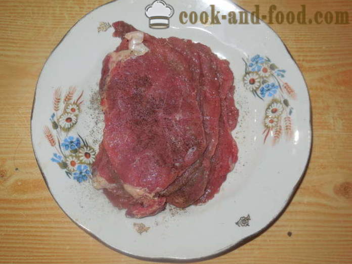 Hús ujjak töltött a sütőben - hogyan lehet hús, disznóhús, ujjak, lépésről lépésre recept fotók