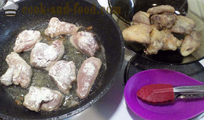 Ízletes sült burgonyával kemencében - hogyan kell főzni egy sült burgonyával, a hús és a gomba, egy lépésről lépésre recept fotók