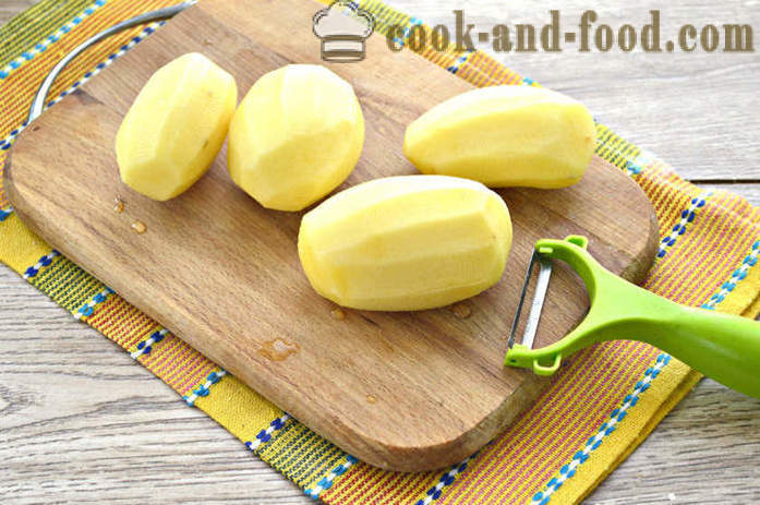 Burgonya majonézzel a sütőben - mint sült krumpli a sütőben majonézzel, lépésről lépésre recept fotók
