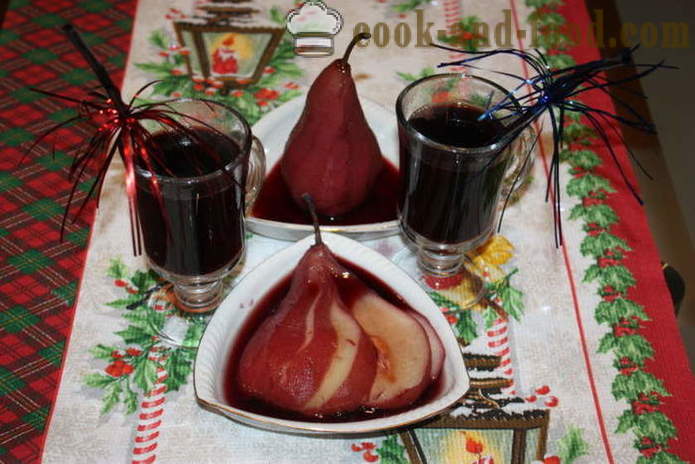 Körte forralt vörös száraz bor -, hogyan kell főzni egy forralt bor otthon, lépésről lépésre recept fotók
