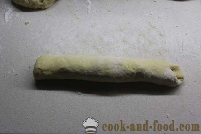 Édes pite-fonat mazsola -, hogyan lehet egy fonott kelt tészta, egy lépésről lépésre recept fotók