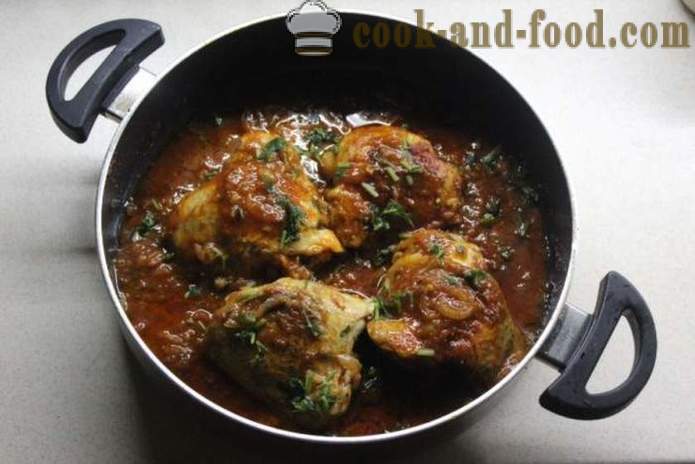 Chakhokhbili Chicken grúz - hogyan kell főzni chakhokhbili otthon, lépésről lépésre fotó-recept