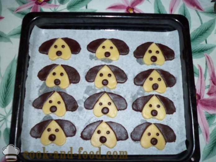 Karácsonyi Sütötkekszek formájában egy kutya -, hogyan kell sütni a cookie-kat az alakja egy kutyát Szilveszter, lépésről lépésre recept fotók