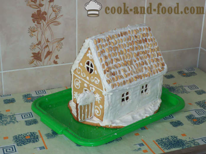 Gingerbread House - fokozatosan mester osztály, hogyan kell sütni a mézeskalács házat otthon, lépésről lépésre recept fotók
