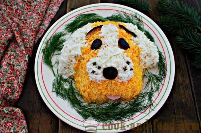 Egyszerű ötletek újévi díszek évben a Sárga Föld Dogs a keleti naptár, fényképes