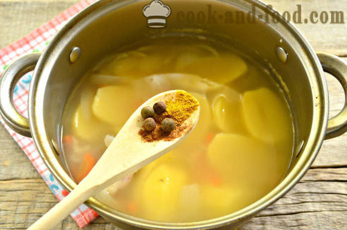 Soup shourpa marhahús otthon - hogyan sört Shurpa otthon, lépésről lépésre recept fotók