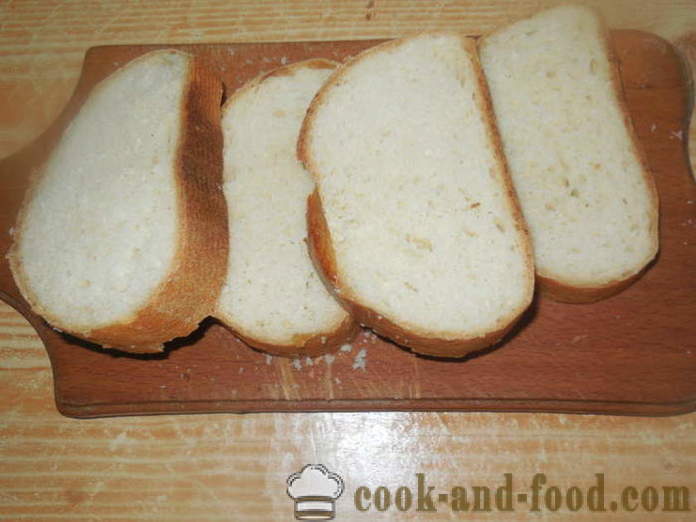 Forró szendvicsek sajttal és rák botok - hogyan lehet meleg szendvicsek a sütőben, a lépésről lépésre recept fotók