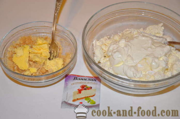 Túró desszert sütés nélkül -, hogyan kell főzni sajttorta desszert zselatin otthon, lépésről lépésre recept fotók