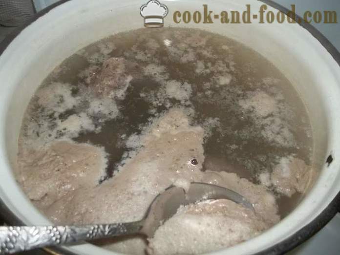 Hajdina leves marhahús -, hogyan kell főzni hajdina leves húsleves, lépésről lépésre recept fotók