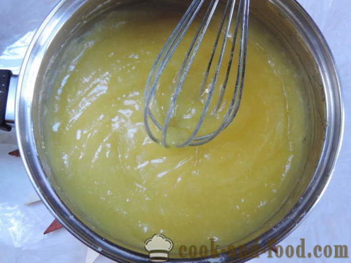 Lemon puding keményítővel együtt -, hogyan kell főzni házi puding, citrom, egy lépésről lépésre recept fotók