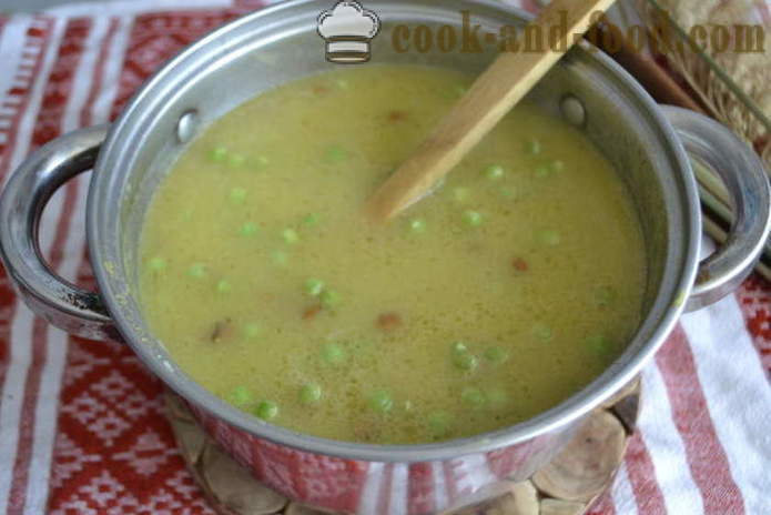 Ízletes zöldség leves füstölt hússal - hogyan kell főzni zöldségleves, lépésről lépésre recept fotók