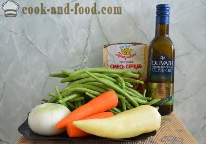 Finom zöldbab - hogyan kell főzni zöldbab, lépésről lépésre recept fotók