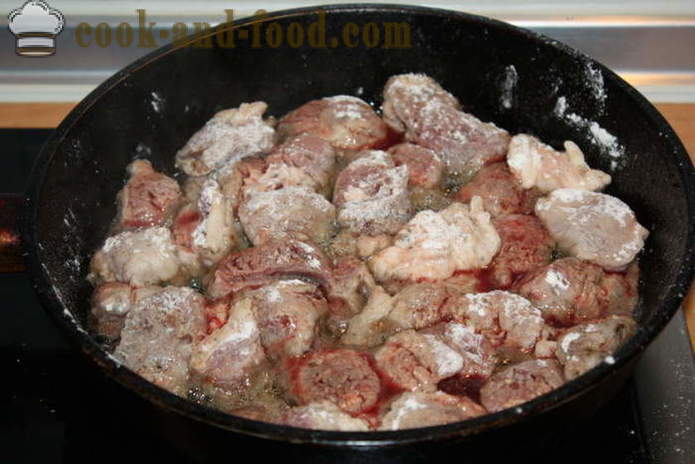 Bárány pörkölt hagyma, sárgarépa és a fokhagyma - hogyan kell főzni egy finom pörköltet bárány, lépésről lépésre recept fotók