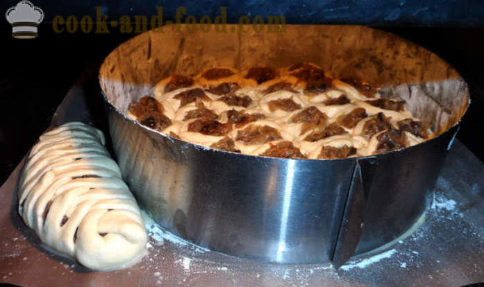 Élesztő torta Honeycomb - hogyan kell sütni egy tortát a kelt tészta, egy lépésről lépésre recept fotók