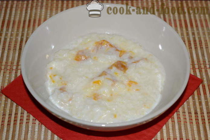Finom rizs zabkása tejjel multivarka - hogyan főzés rizs tej zabkása, egy lépésről lépésre recept fotók