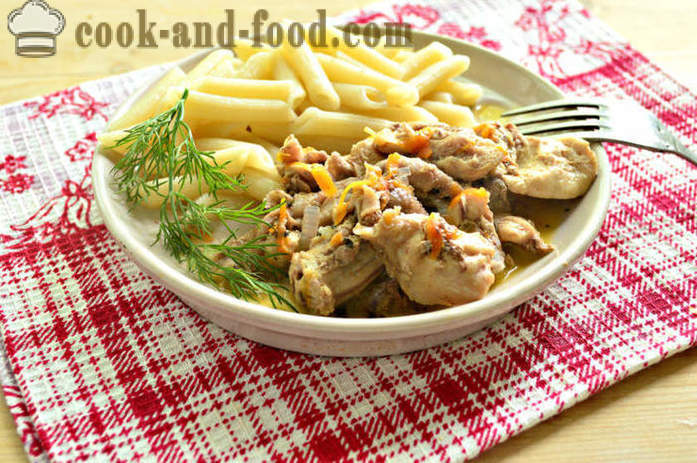 Ízletes mártást csirke tészta vagy hajdina -, hogyan kell főzni egy finom csirke szaft, lépésről lépésre recept fotók